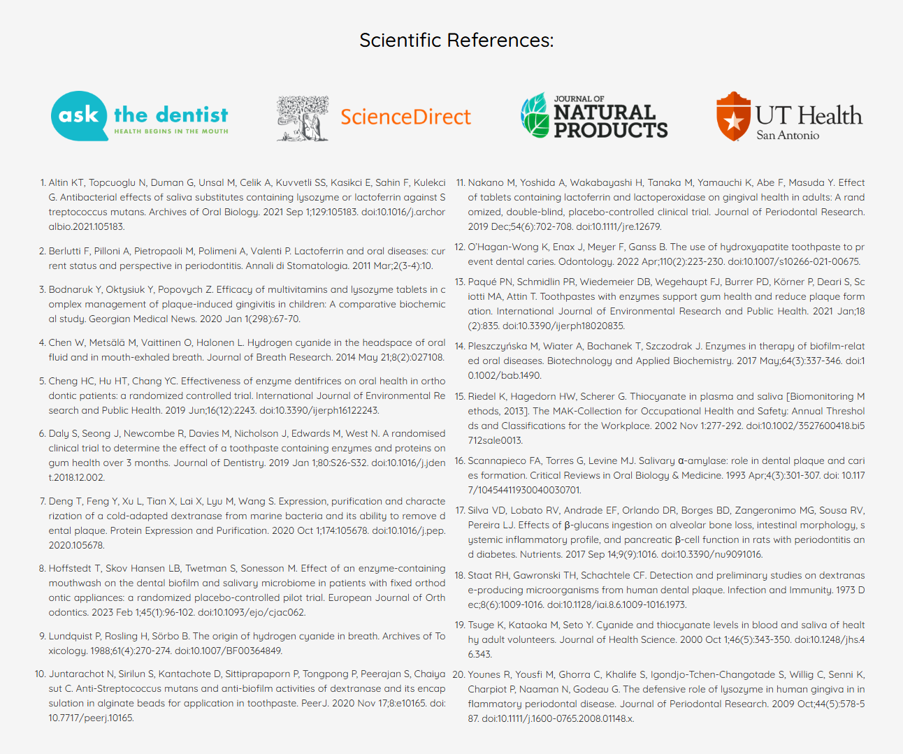 Scientific Reference