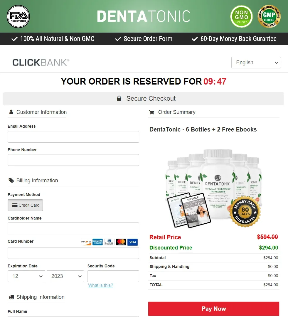 dentatonic Supplement -Secure-Checkout